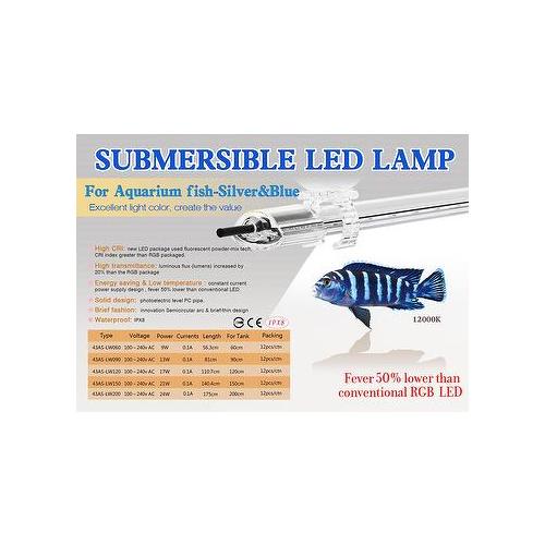 Aqua SPARKLING LED UltraSlim Silvery 90cm